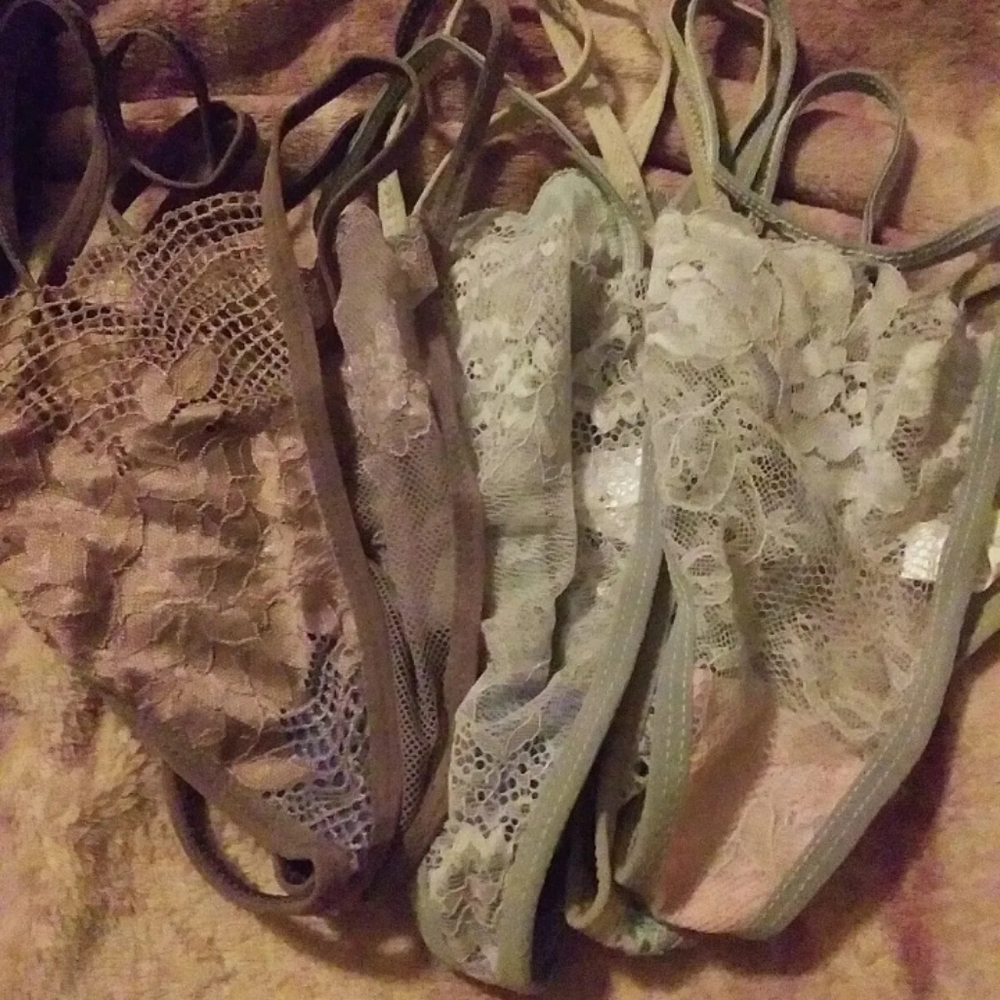 5pk thong floral lace panties